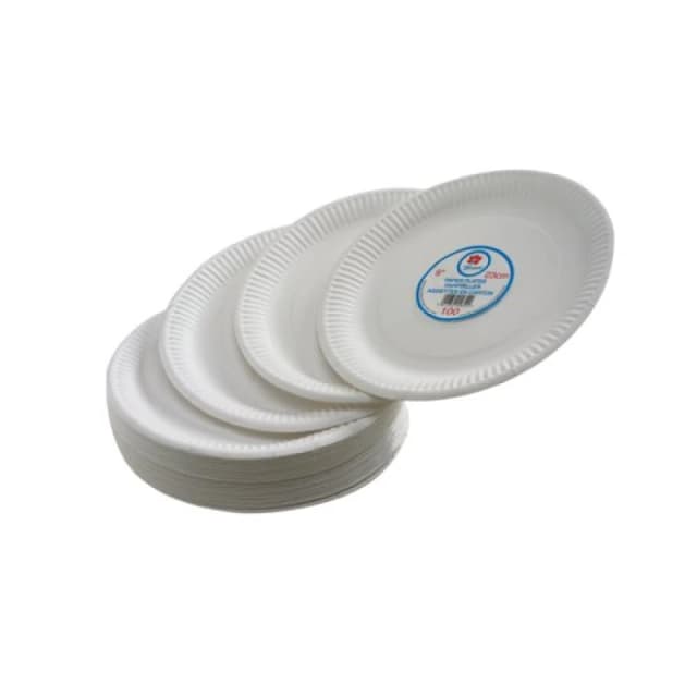 Paper Plate 7" White (100 Pack) 0511040