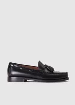 G.H.Bass Mens Weejun Larkin Moc Tassle Loafer In Black