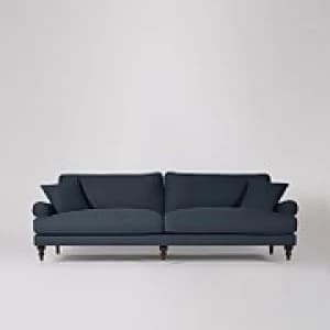 Swoon Sutton Smart Wool 3 Seater Sofa - 3 Seater - Indigo