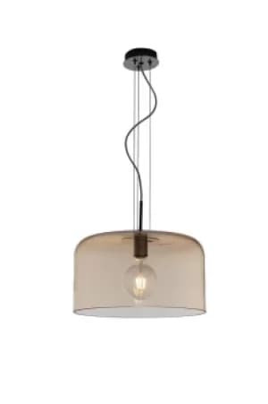 GIBUS Cylindrical Pendant Ceiling Light Amber 35x20cm