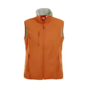 Clique Womens/Ladies Plain Softshell Gilet (XXL) (Blood Orange)