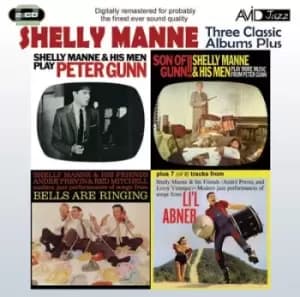 Shelly Manne - Three Classic Albums Plus: Peter Gunn/Son of Gunn/Bells Are Ringing/Li'l Abner CD Album - Used