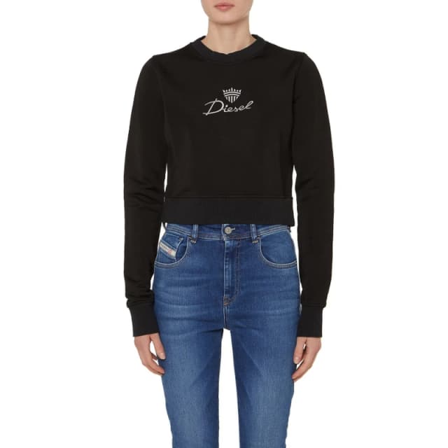 Diesel F-Slimmy-G3 Crewneck Sweatshirt Black female 2XS