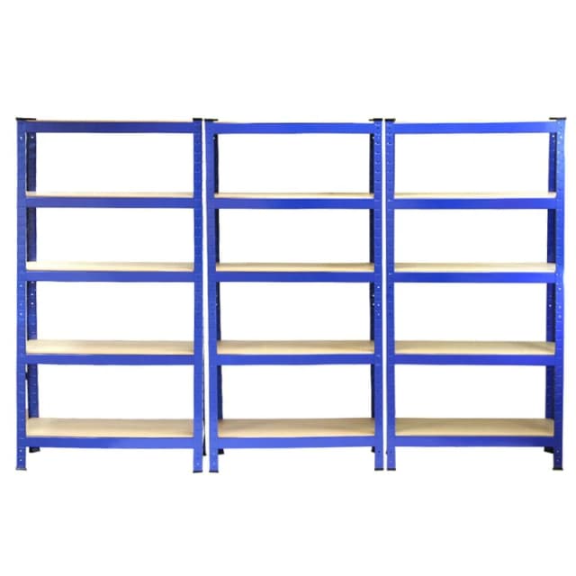 MONSTER SHOP Racking Storage Shelving 75cm Heavy Duty Garage 5 Tier Black & 5060225638841