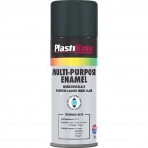 Plastikote Enamel Aerosol Spray Paint Matt Black 400ml