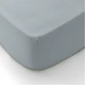 Himeya 300TC Organic Cotton Fitted Sheet - Blue