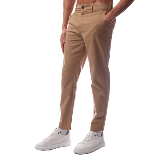 Boss Womens Straight Leg Trousers Medium Beige female 6 (XS)