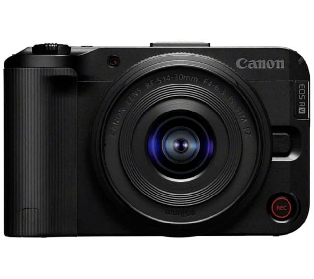 Canon EOS R50 V Mirrorless Camera with RF-S 14-30 mm f/4-6.3 IS STM PZ Lens, Black 8714574690490