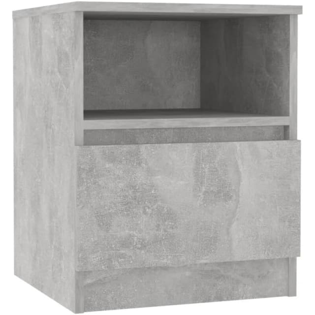 VIDAXL Bed Cabinet Concrete Grey 40x40x50cm Engineered Wood Vidaxl 8720286557709