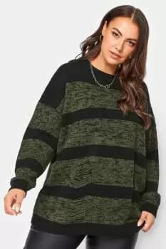 Distressed Stripe Jumper