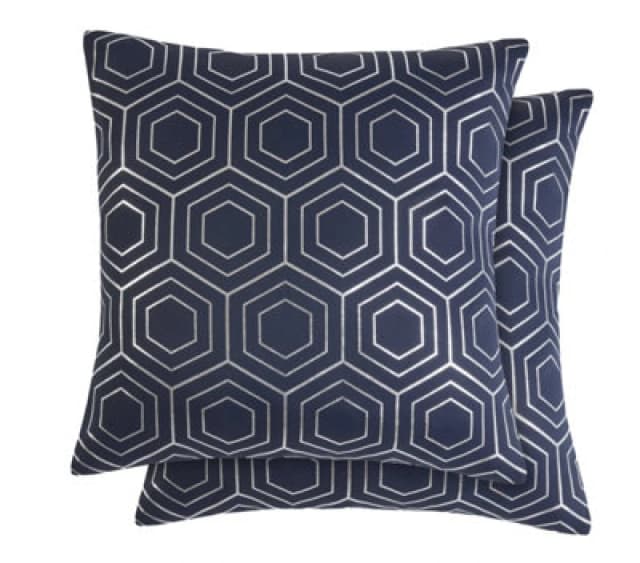 Element Cushion Cover In Navy Blue