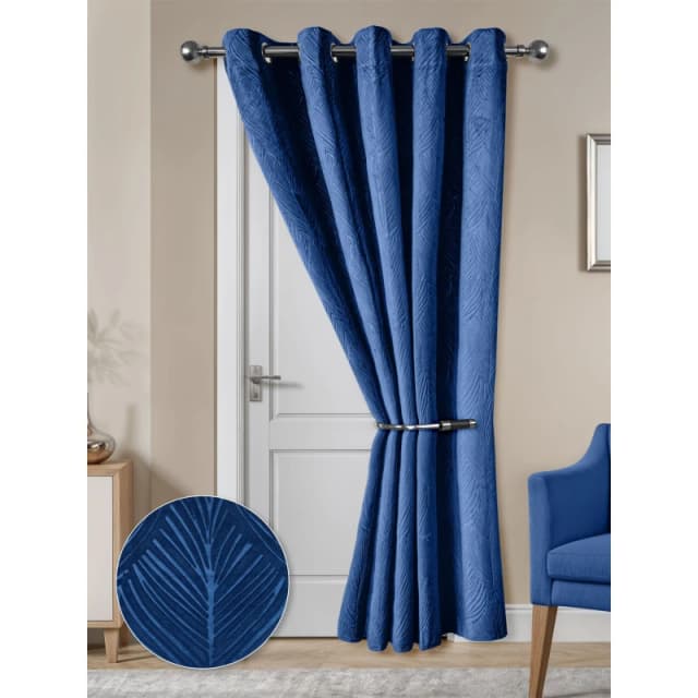 Emma Barclay Eyelet Door Curtain Thermal Blackout Twilight Navy unisex 168x213cm
