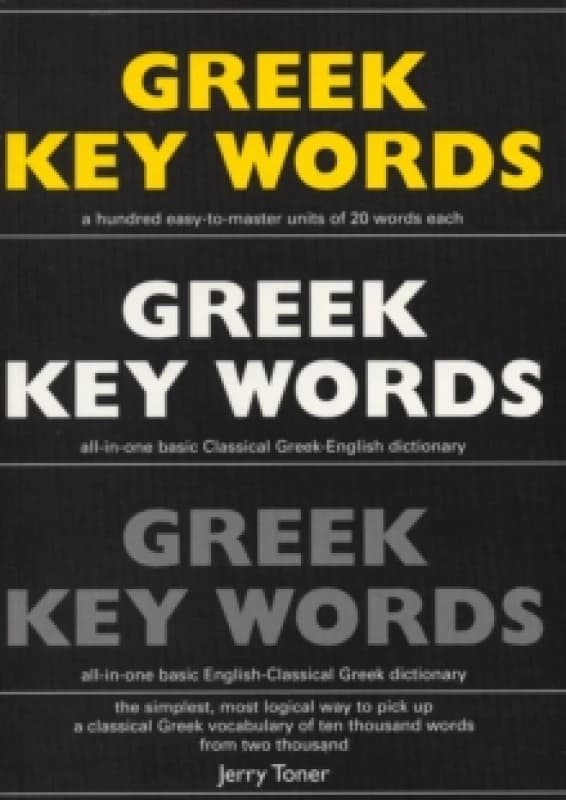 Greek Key Words. Paperback. By Jerry Toner Books