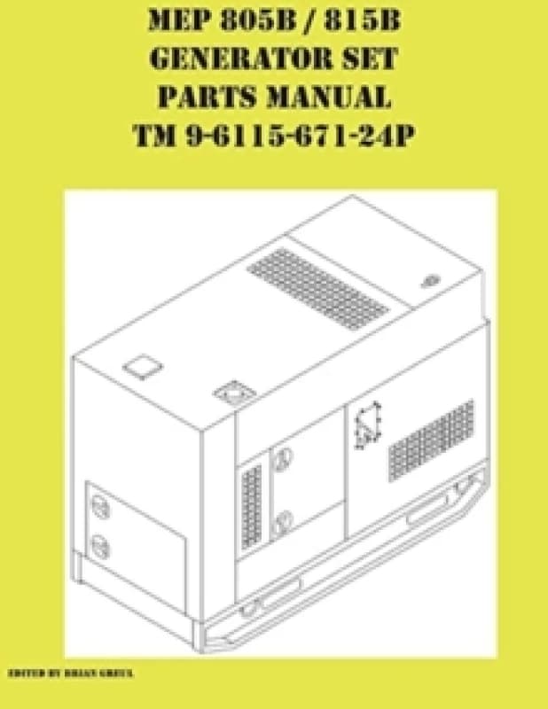 MEP 805B / 815B Generator Set Repair Parts Manual TM 9-6115-671-24P Paperback / softback