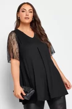 Lace Angel Sleeve Top