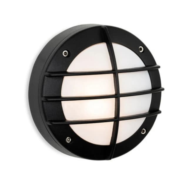 Firstlight Nova Modern Style Bulkhead Grille in Black and Opal