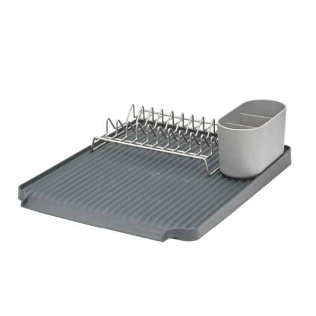 ReBorn Recycled Versatile Made in Britain 10 Plates Large Draining Rack Dark Grey