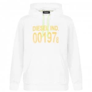 Diesel 001978 Girk Hoodie - 100 White