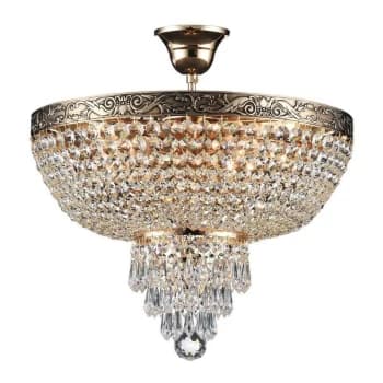Maytoni Lighting - Palace Semi Flush Ceiling Gold Antique & Crystal, 5 Light, E27