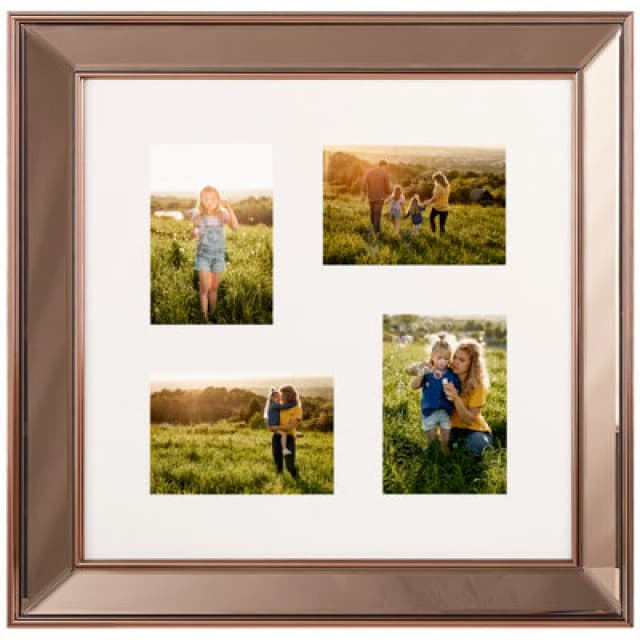 Beliani Frame For 4 Photos Dabola Copper