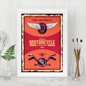 BC109087140884 Multicolor Decorative Framed MDF Painting