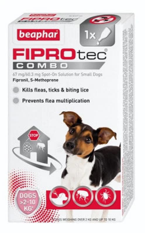 Beaphar New Fiprotec Combo Small Dog 1 Pipette - Pack Of 6