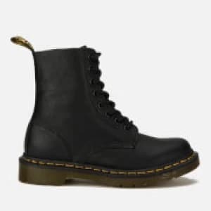 Dr. Martens Womens 1460 Pascal Virginia Leather 8-Eye Boots - Black - UK 8 - Black