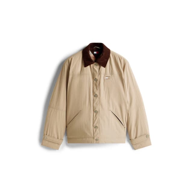 Tommy Jeans Womens Utility Pocket Barn Jacket Malted Milk female 8 (XS)