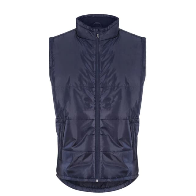 PRO RTX Mens Quilted Black Gilet in Navy Size: Small Navy Male S
