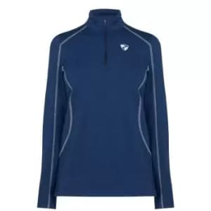 Ziener Jemi Zip Fleece Top Womens - Blue