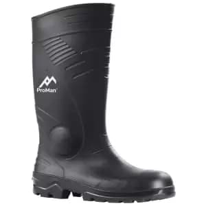 Rokfall Washington Black Safety Wellington Boots - Size 11