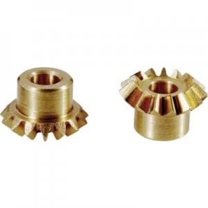 Reely Brass bevel gear wheel Module Type: 0.75 No. of teeth: 20, 20 1 Pair