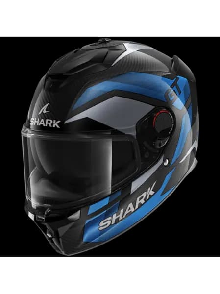 Shark Spartan GT Pro Ritmo Carbon Carbon Blue Chrom DBU Full Face Helmet 2XL
