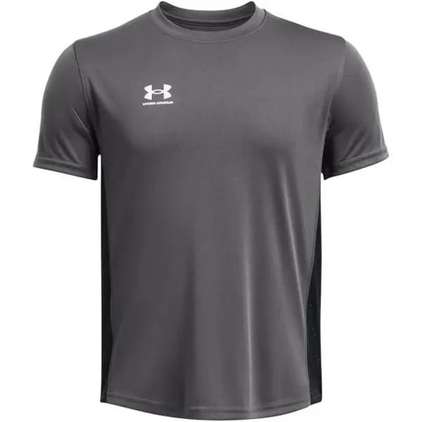 Under Armour B's Challenger Train SS Short Sleeve Performance T-Shirts 7-8 (S) Grey 68356202175