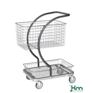 Slingsby Table Trolley With 1 Wire Tray & 1 Wire Basket