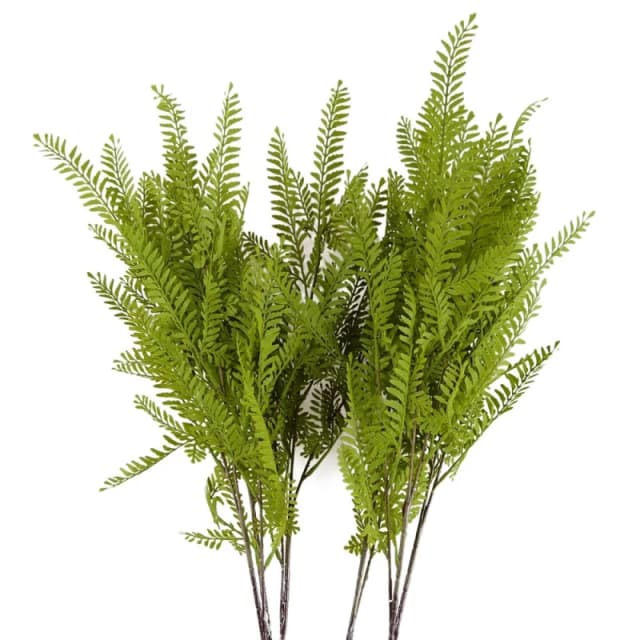 Leaf Pack of 6 x 95cm Artificial Himilayan Maidenhair Fern Stem Green unisex
