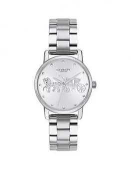 Coach Coach Silver Dial Stainless Steel Bracelet Watch