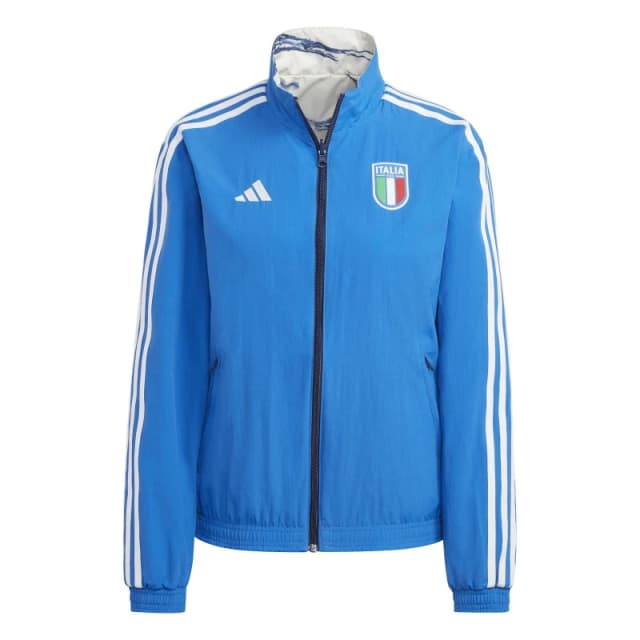 adidas Italy Away Anthem Jacket 2023 Womens - Blue Blue S