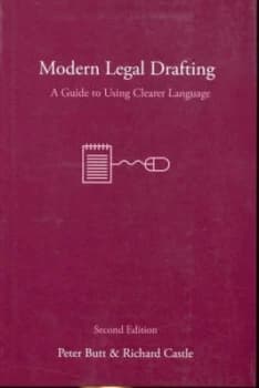 Modern Legal Drafting by Peter Butt Paperback