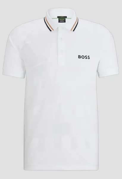 Boss HBG Patteo MB 14 Sn42 Short Sleeve Performance Polos S White 63523601350