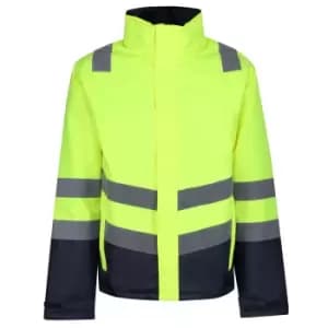 Regatta Mens High-Vis Bomber Jacket (S) (Yellow/Navy)