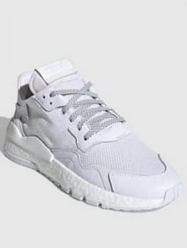 adidas Nite Jogger - White, Size 4, Women