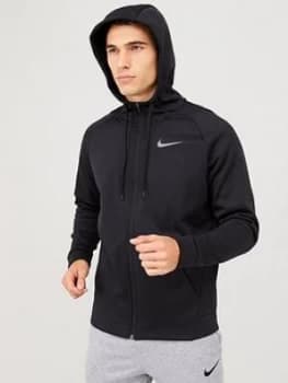 Nike Therma Full Zip Training Hoodie - Black