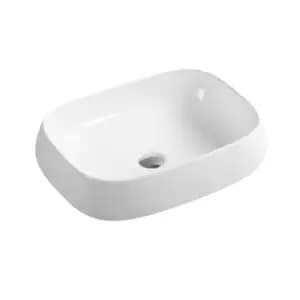 Limoge Ceramic Domed Oblong Countertop Basin