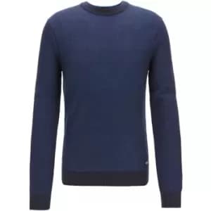 Boss Akmusso Knit Jumper - Blue