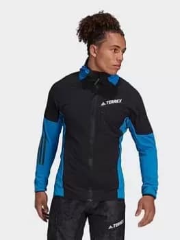 adidas Tr Flooce Hoodiej, Blue/Black Size M Men