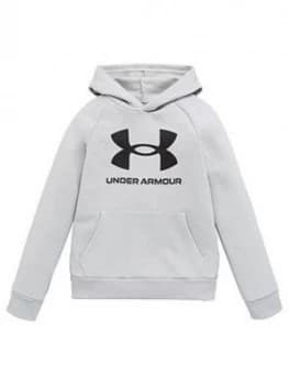 Urban Armor Gear Boys Rival Fleece Hoodie - Grey/Black Size M 9-10 Years