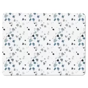 Denby Elements Terrazzo Effect Blues Set Of 6 Placemats
