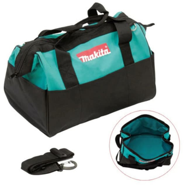 Makita 10" 25Cm Open Mouth Lxt Toolbag Tool Bag Holdall Blue + Shoulder Strap