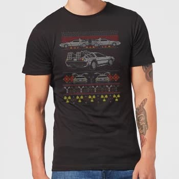 Back To The Future Back In Time for Christmas Mens T-Shirt - Black - 3XL - Black